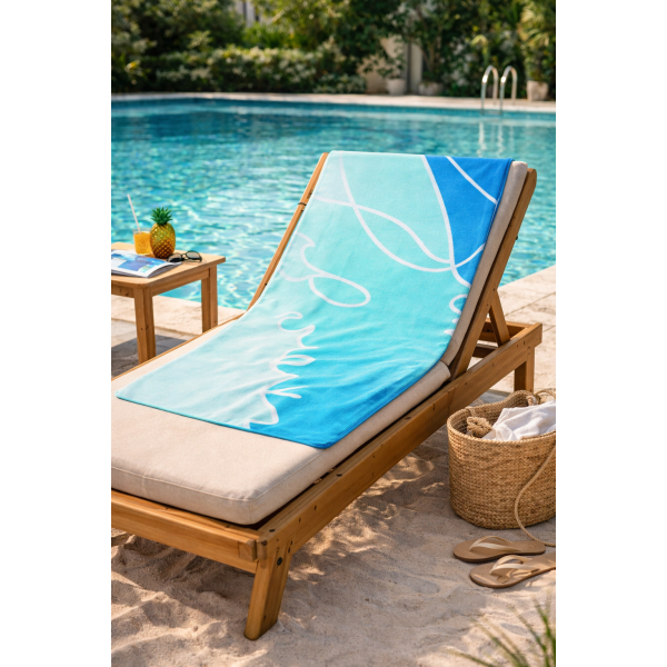 Πετσέτα θαλάσσης microfiber 75x150cm Σx. Sun lover 100% polyester