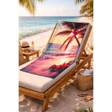 Πετσέτα θαλάσσης microfiber 75x150cm Σx. Sunset 100% polyester