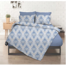 Σετ σεντόνια εμπριμέ Σχ. Elite blue poly/cotton 170x260cm