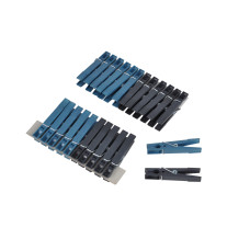 Σετ 24 πλαστικά μανταλάκια 7cm ανθρακίτη - blue MEN171BP