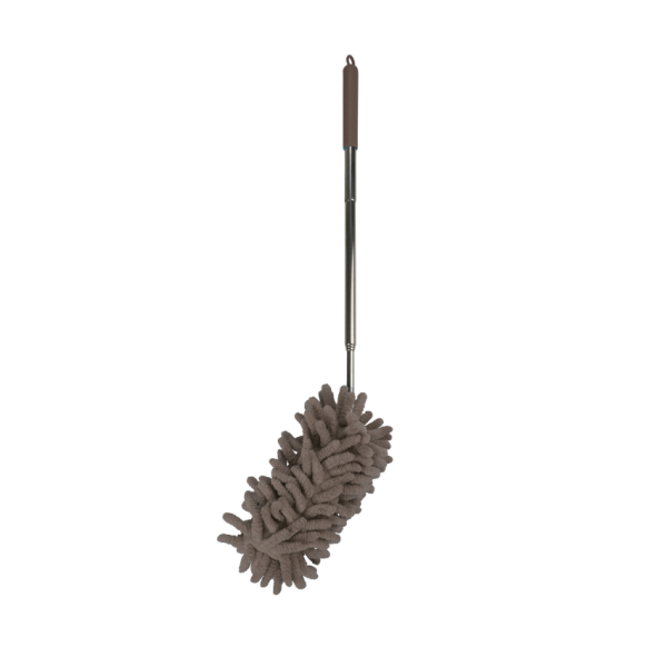 Φτερό microfiber με τηλεσκοπική λαβή 28-75cm  beige MEN360TA (συσκευασία 24 τμχ)