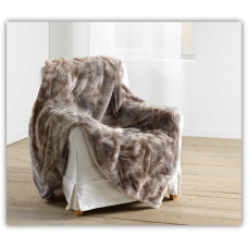 Κουβέρτα - Ριχτάρι συνθετική γούνα Σχ. Antartic choko 100% polyester 180x220cm
