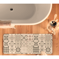 Πατάκια μπάνιου Έξτρα απορροφητικά Σχ.Salou natural 50Χ120cm 100% pol. 50x120cm