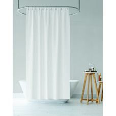 Κουρτίνα μπάνιου  με κρίκους Σχ.Diana white 180x200cm 100% pol. 180x200cm