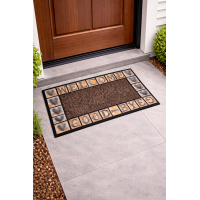 Πατάκι εξώπορτας ανάγλυφο Σχ.Good bye 45Χ75cm 100% polypropylene 45x75cm