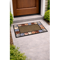 Πατάκι εξώπορτας ανάγλυφο Σχ.Sprint 45Χ75cm 100% polypropylene 45x75cm