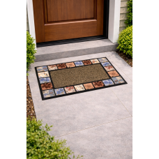 Πατάκι εξώπορτας ανάγλυφο Σχ.Sprint 45Χ75cm 100% polypropylene 45x75cm