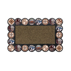 Πατάκι εξώπορτας ανάγλυφο Σχ.Tile 45Χ75cm 100% polypropylene 45x75cm