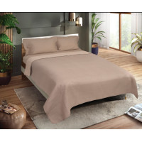 Κουβερλί ultrasonic Σχ. Sita 100% microfiber Mint-l.grey 160x220cm