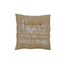 Μαξιλάρι καρέκλας Σχ.Sweet home 40x40cm 70% cotton - 30% pol. 40x40cm