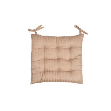 Μαξιλάρι καρέκλας Σχ. Stripe 40x40cm 70% cotton - 30%pol. Mocca