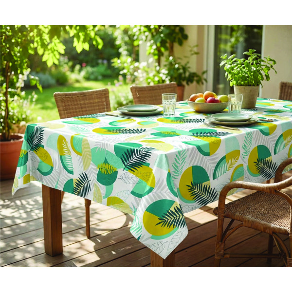 Τραπεζομάντηλο  Pvc printed 140cm X 20m Σχ. Coralis blue 140Χ20m