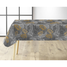 Τραπεζομάντηλο  Pvc printed 140cm X 20m Σχ. Merveille charcoal grey 20m