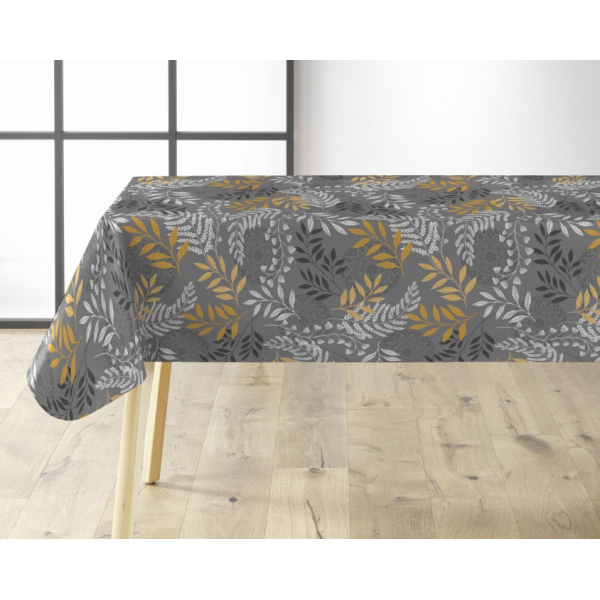 Τραπεζομάντηλο  Pvc printed 140cm X 20m Σχ. Merveille charcoal grey 20m