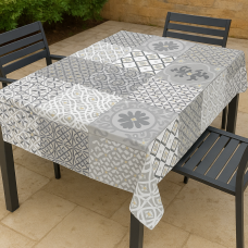 Τραπεζομάντηλο  Pvc printed 140cm X 20m Σχ. Kairo white 20m