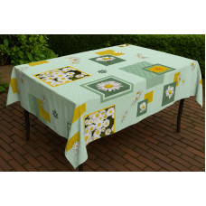 Τραπεζομάντηλο  Pvc printed 140cm X 20m Σχ. Bouton dor green 20m