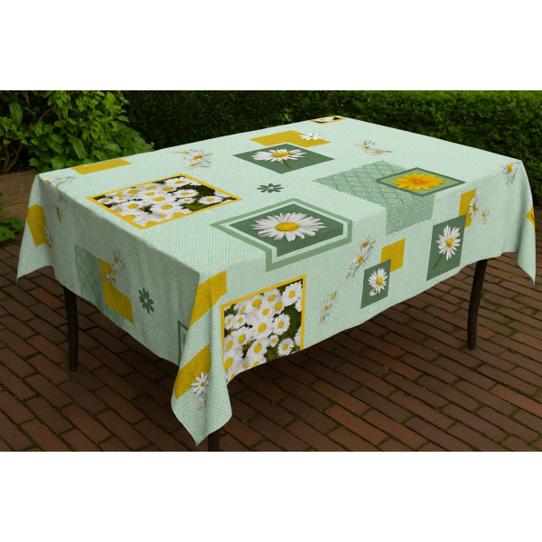 Τραπεζομάντηλο  Pvc printed 140cm X 20m Σχ. Bouton dor green 20m