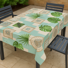 Τραπεζομάντηλο  Pvc printed 140cm X 20m Σχ. Chamae mint 20m