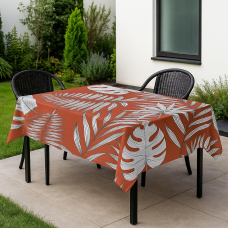Τραπεζομάντηλο  Pvc printed 140cm X 20m Σχ. Pandera terracotta orange 140Χ20m