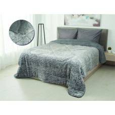 Κουβέρτα-πάπλωμα flannel με κάτω όψη sherpa Σχ. Bistrol 100% pol. Beige 220x240cm