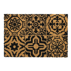 Πατάκι εισόδου με ανάγλυφη επιφάνεια από κοκοφοίνικα Σχ.Lisbonne  40Χ60cm 40x60cm