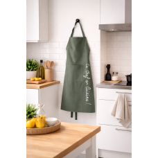 Ποδιά κουζίνας με τσέπη Σχ. Cuistot khaki  60x84cm cotton 60x84cm