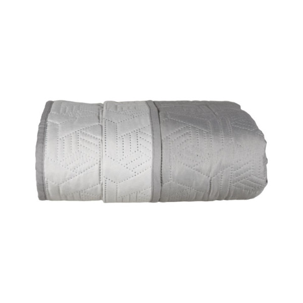 Κουβερλί ultrasonic Σχ. Flex 100% microfiber Grey-L.grey 160x220cm