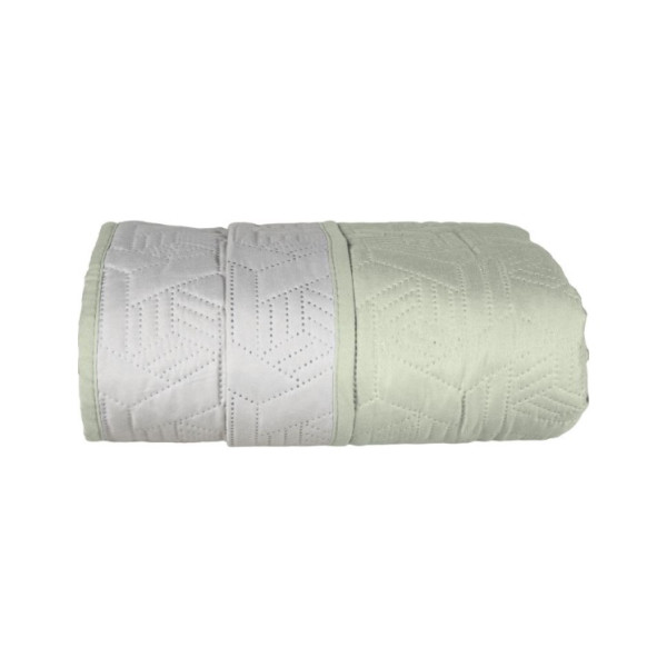 Κουβερλί ultrasonic Σχ. Flex 100% microfiber Mint-l.grey 160x220cm