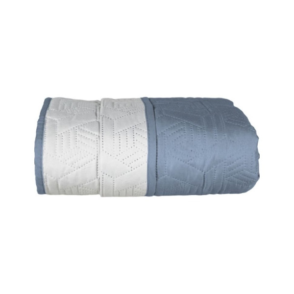 Κουβερλί ultrasonic Σχ. Flex 100% microfiber Blue-Grey 160x220cm