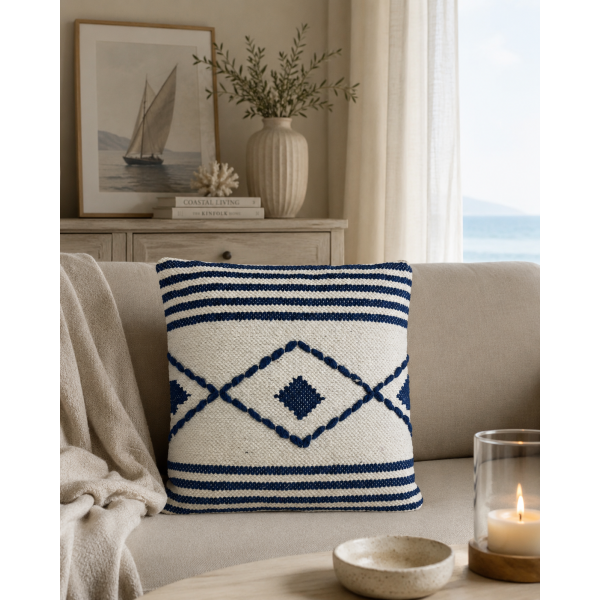 Μαξιλάρι διακοσμητικό  40Χ40cm Σχ. Nautic  100% cotton 40x40cm