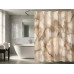 Κουρτίνα μπάνιου printed με κρίκους Σχ.Marble beige 180x200cm 100% pol. 180x200cm