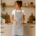 Ποδιά 65x73cm Σχ. Maison 90% pol. - 10% cotton Light Grey