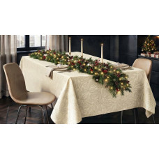 Τραπεζομάντηλο ζακάρ μονόχρωμο Σχ.Sotri ivory 100%pol. 150x240cm