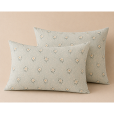 Μαξιλαροθήκες εμπριμέ Σχ.Margarira mint 52x72cm poly/cotton 52x72cm