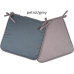 Μαξιλάρι καρέκλας δίχρωμο Σχ.Reli grey/l.grey 38x38x2cm 100% microfiber 38x38cm