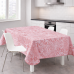 Τραπεζομάντηλο αλέκιαστο Paisley pink 100%pol. Beige 150x180cm
