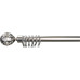 Κουρτινόβεργα επεκ/μενη Σχ.Twist 120cm-210cm Satin nickel