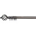 Κουρτινόβεργα επεκ/μενη Σχ.Twist 120cm-210cm Satin nickel