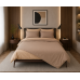 Σετ σεντόνια "Rainbow" μονόχρωμα Smoke-Beige poly/cotton 144 κλωστών 170x260cm