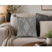 Μαξιλαροθήκη διακοσμητική  40Χ40cm Σχ. Abia 100% cotton Grey