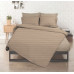 Σεντόνι λάστιχο εμπριμέ Σχ. Chic beige poly/cotton 160x200cm