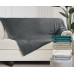 Κουβέρτα - Ριχτάρι flannel ανάγλυφο Σχ. Mia 100% polyester Dark Grey 200x220cm