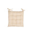 Μαξιλάρι καρέκλας Σχ. Stripe 40x40cm 70% cotton - 30%pol. Camel
