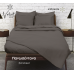 Σεντόνια Σχ. Rainbow flat μονόχρωμα poly/cotton Anthracite 240x260cm