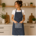 Ποδιά 65x73cm Σχ. Maison 90% pol. - 10% cotton Light Grey