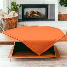 ΚΑΡΕ ΛΙΝΟ 85Χ85 ΜΕ ΑΖΟΥΡ ΧΕΙΡΟΣ IVY 3688A ΠΟΡΤΟΚΑΛΙ LINEAHOME LH2036005-1