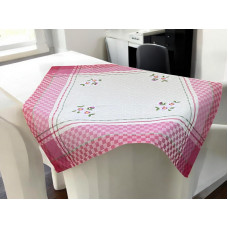 ΚΑΡΕ ΛΙΝΟ 85Χ85 ΖΑΚΑΡ  ΜΕ ΚΕΝΤΗΜΑ LILY 5580 ΡΟΖ LINEAHOME LH2036021-2