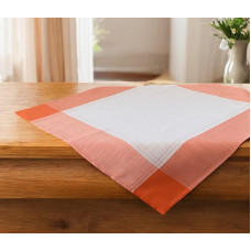 ΚΑΡΕ ΛΙΝΟ 85Χ85 ΜΕ ΦΑΣΑ ΔΙΧΡΩΜΟ FLEUR 5580 ΠΟΡΤΟΚΑΛΙ LINEAHOME LH2036107-2