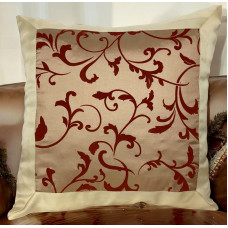ΜΑΞΙΛΑΡΟΘΗΚΗ ΤΑΦΤΑΣ SILK GARDEN BURGUNDY 40X40 LINEAHOME LH2022050-2