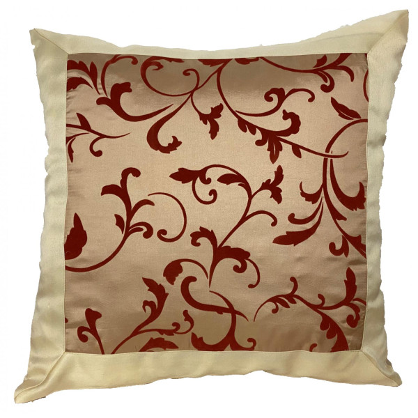 ΜΑΞΙΛΑΡΟΘΗΚΗ ΤΑΦΤΑΣ SILK GARDEN BURGUNDY 40X40 LINEAHOME LH2022050-2